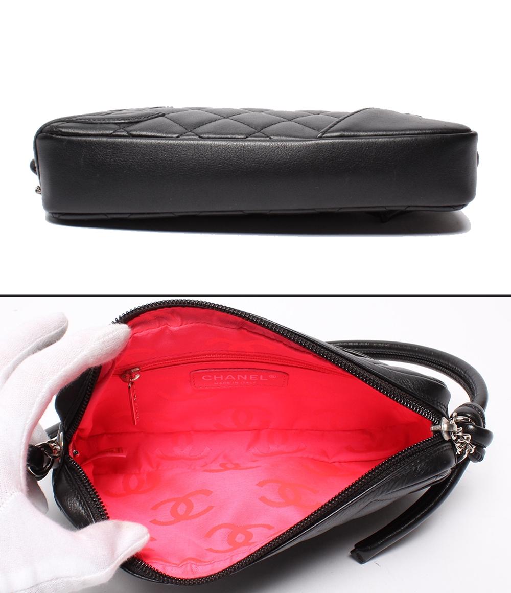 CHANEL ハンドバッグ カンボンライン ラムスキン シルバー金具 A25175 レディース シャネル