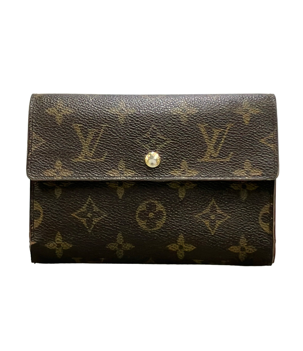 LOUIS VUITTON 二つ折り財布 ポルトトレゾール エテュイ パピエ モノグラム M61202 レディース メンズ ルイ・ヴィトン