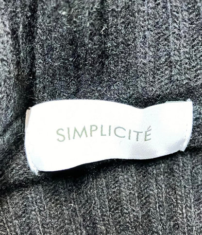 シンプリシテェ ウールナイロンタートルネックニットワンピース レディース Simplicite