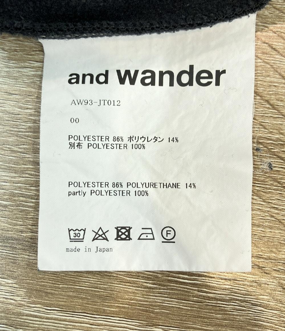 and wander フリースシャツ ライト プルオーバー ハーフジップ LIGHT FLEECE PULLOVER AW93-JT012 レディース SIZE 00 (XS) アンドワンダー
