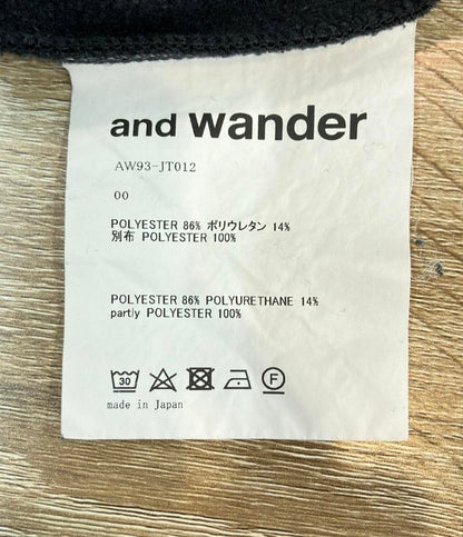 and wander フリースシャツ ライト プルオーバー ハーフジップ LIGHT FLEECE PULLOVER AW93-JT012 レディース SIZE 00 (XS) アンドワンダー