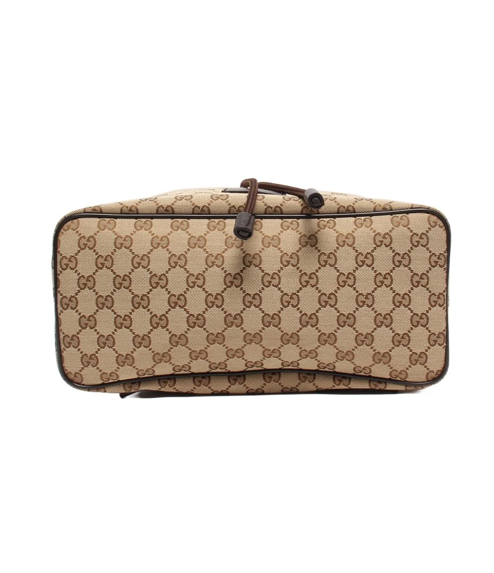美品 グッチ リュック 巾着型 GGキャンバス 449175 527066 ユニ