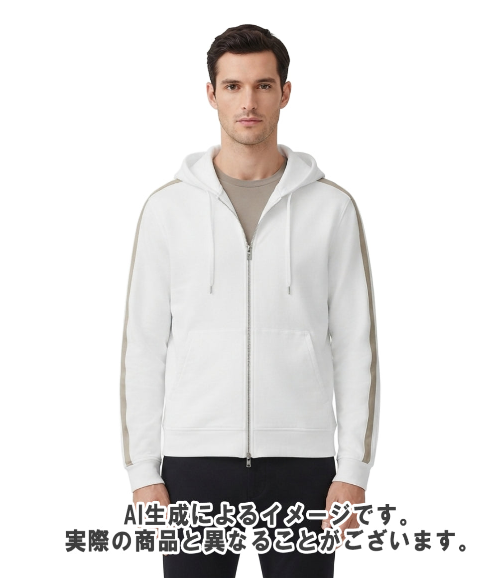 HERMES フーデッドジップアップ ランHパーカ 31-5754 メンズ SIZE L エルメス
