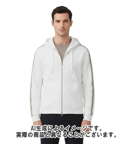 HERMES フーデッドジップアップ ランHパーカ 31-5754 メンズ SIZE L エルメス