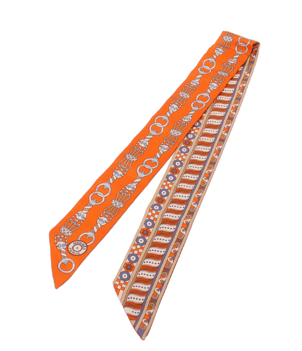美品 HERMES スカーフ シルク100% ツイリー レディース エルメス