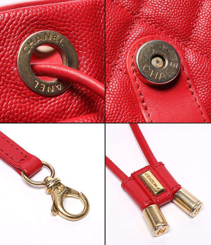 CHANEL リュック バックパック CCフィリグリー キャビアスキン ゴールド金具 マトラッセ 25番台 A57090 レディース シャネル