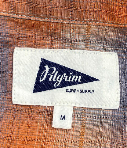 Pilgrim Surf+Supply 長袖 シャツ オンブレ チェック メンズ SIZE M ピルグリム サーフ+サプライ