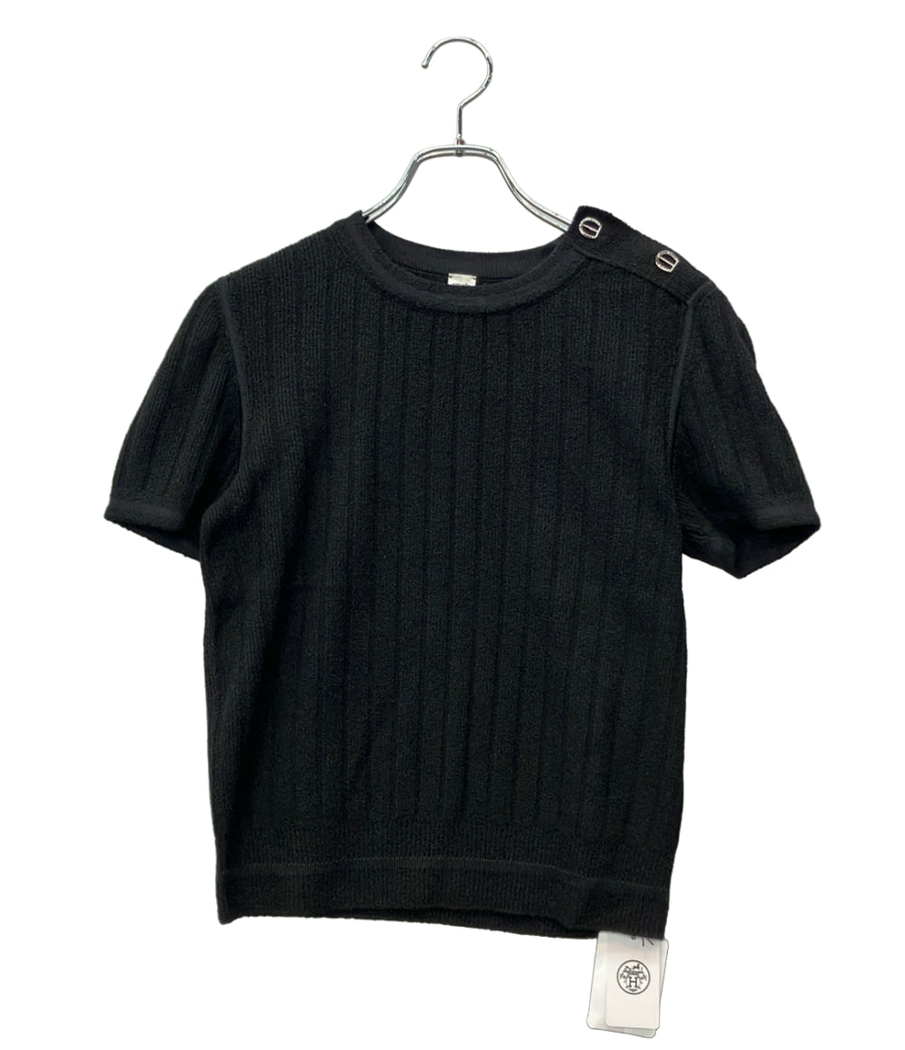 美品 HERMES 半袖ニット H6H2646DJ レディース SIZE 38 (M) エルメス