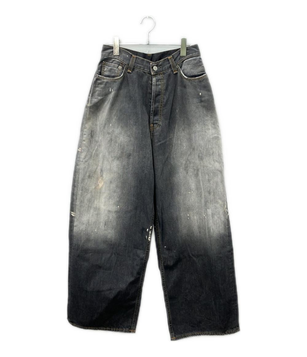美品 ACNE STUDIOS デニムパンツ ダメージ加工 スーパーバギーフィットジーンズ B00396 メンズ SIZE 44 (S) アクネストゥディオズ