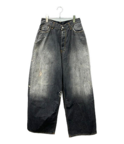 美品 ACNE STUDIOS デニムパンツ ダメージ加工 スーパーバギーフィットジーンズ B00396 メンズ SIZE 44 (S) アクネストゥディオズ