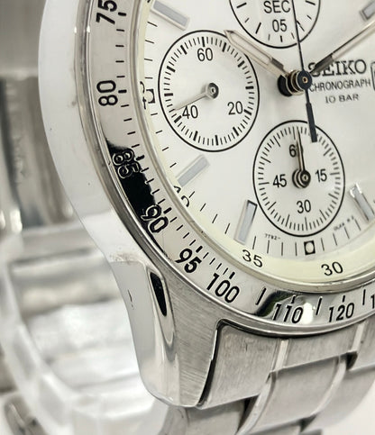 SEIKO 腕時計 クオーツ シルバー 7T92-0DW0 メンズ セイコー