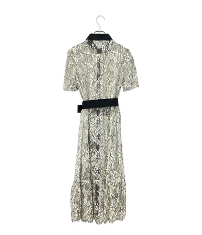 美品 GRACE Class バイカラーレースシャツワンピース 0222131108 レディース SIZE 36 (S) グレースクラス