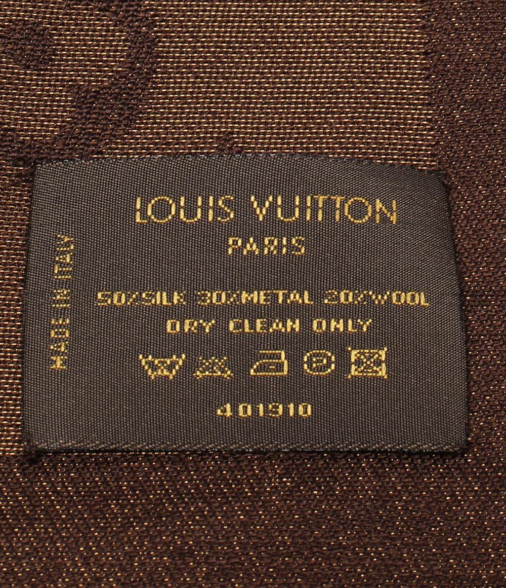 美品 LOUIS VUITTON 大判ストール ショール ショール･モノグラム シャイン M75122 レディース ルイ・ヴィトン