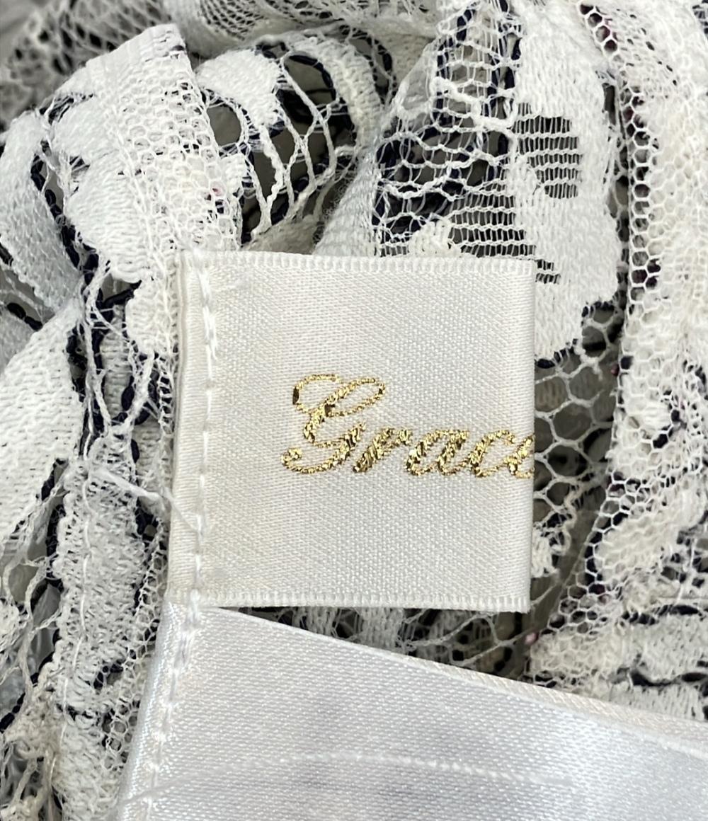 美品 GRACE Class バイカラーレースシャツワンピース 0222131108 レディース SIZE 36 (S) グレースクラス