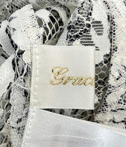 美品 GRACE Class バイカラーレースシャツワンピース 0222131108 レディース SIZE 36 (S) グレースクラス