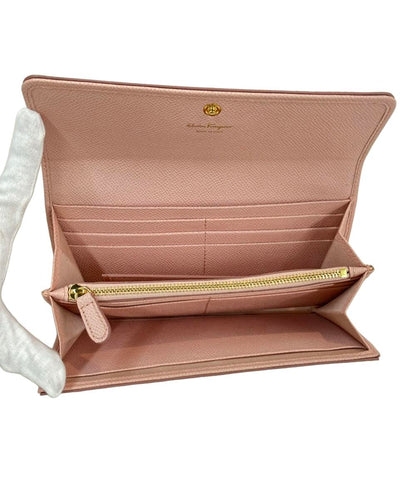 美品 サルヴァトーレフェラガモ 二つ折り長財布 カードケース付き ヴァラ レディース Salvatore Ferragamo
