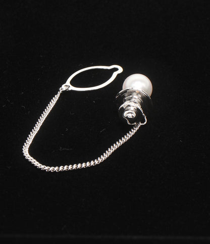 美品 MIKIMOTO タイピン K18 パール 8mm メンズ ミキモト