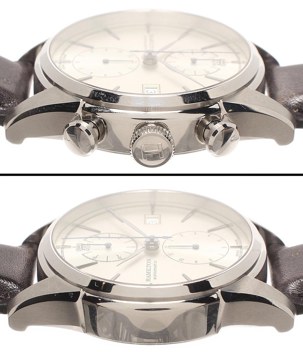 HAMILTON 腕時計 ジャズマスター スピリット オブ リバティ クロノグラフ 自動巻き シルバー H324160 メンズ ハミルトン