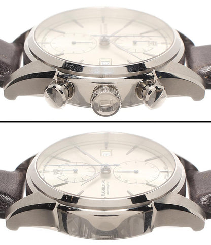 HAMILTON 腕時計 ジャズマスター スピリット オブ リバティ クロノグラフ 自動巻き シルバー H324160 メンズ ハミルトン