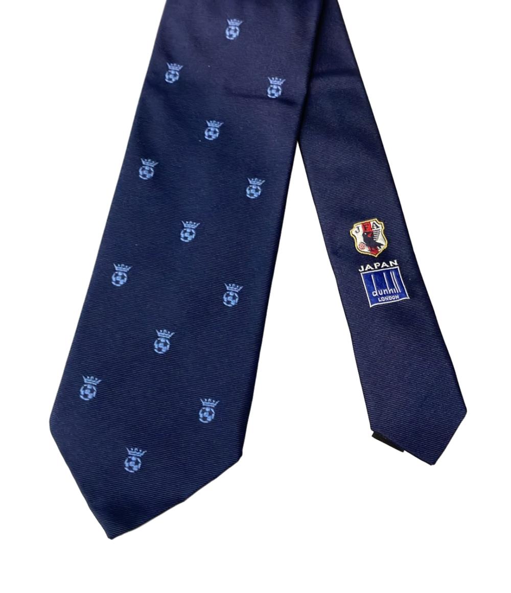 ダンヒル JFA ネクタイ サッカー日本代表 2015・2017年 美品 ダンヒル ネクタイ シルク100% 2015年サッカー日本代表