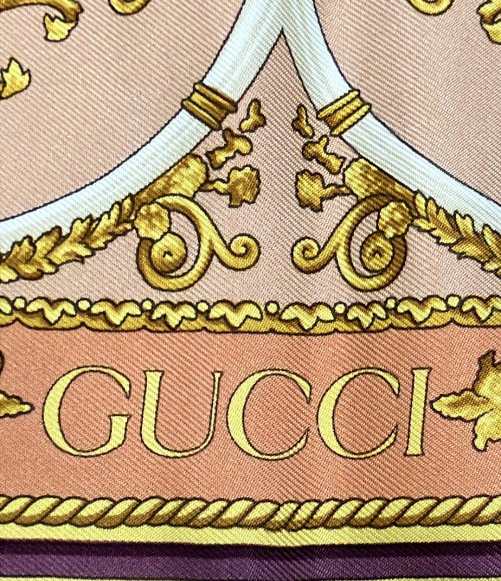 美品 グッチ スカーフ シルク100% レディース GUCCI