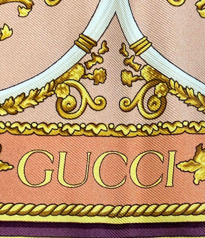 美品 グッチ スカーフ シルク100% レディース GUCCI