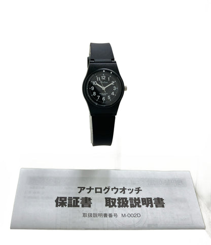 美品 Q&Q 腕時計 クオーツ ブラック レディース キューアンドキュー