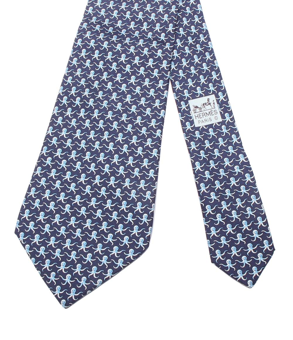 美品 エルメス ネクタイ シルク100％ タコ柄 メンズ HERMES – Rehello  