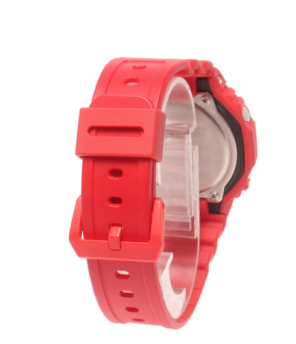 美品 CASIO 腕時計 G-SHOCK クオーツ レッド GA-2100-4A レディース メンズ カシオ