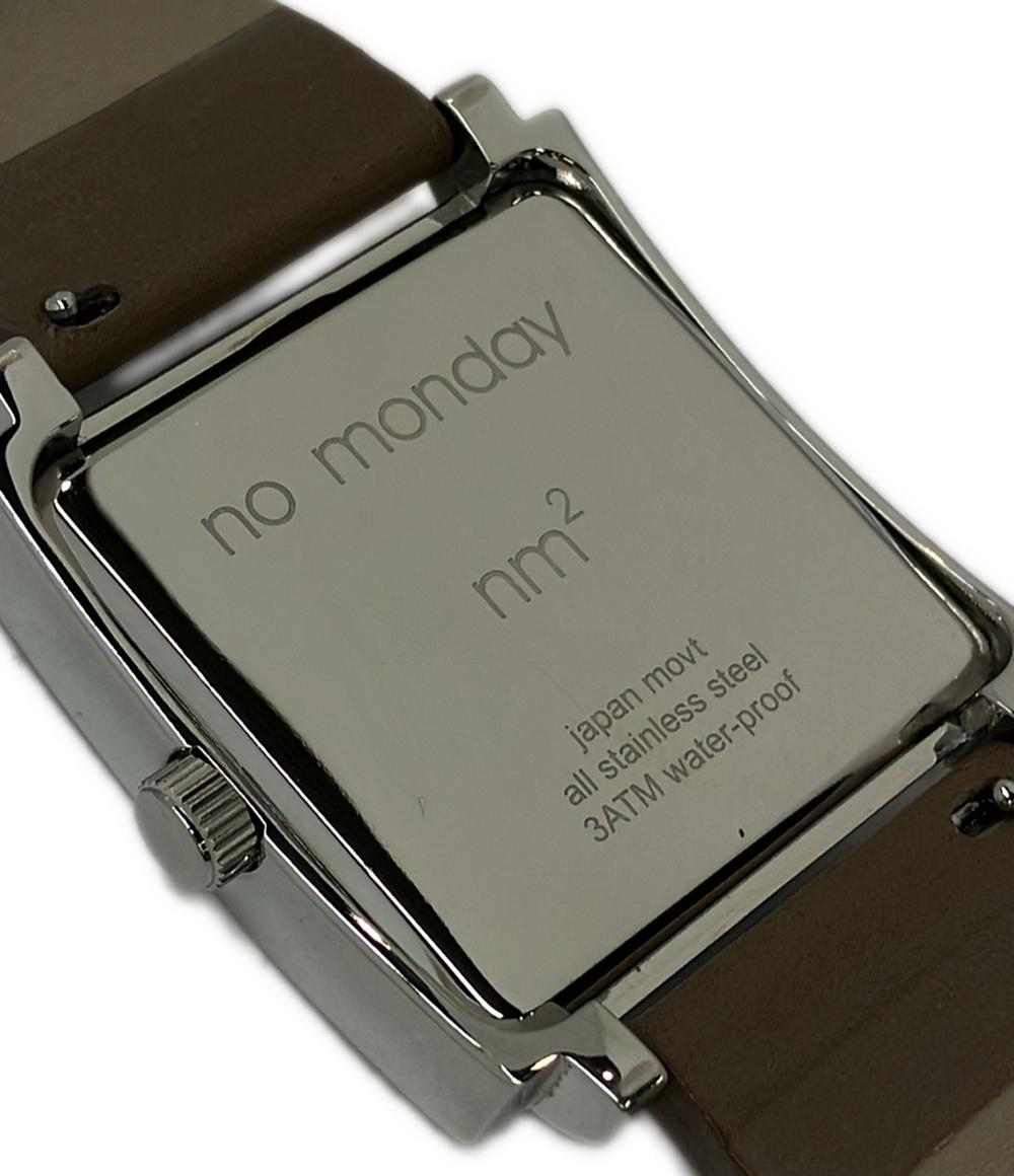 No Monday 腕時計 クオーツ ブラウン系 レディース メンズ ノーマンデー