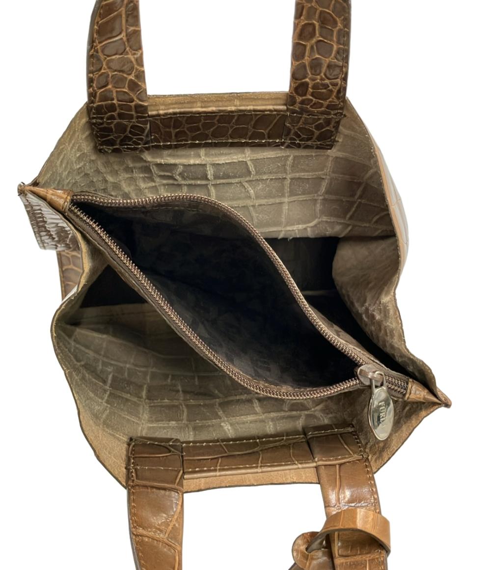 フルラ ハンドバッグ レザー クロコ型押し レディース Furla