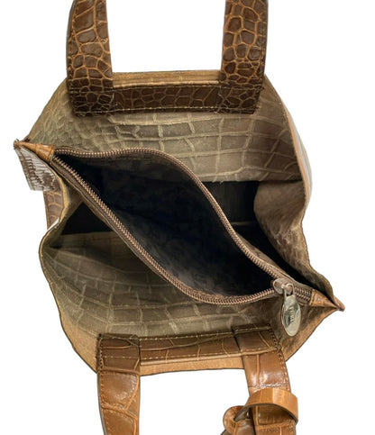 フルラ ハンドバッグ レザー クロコ型押し レディース Furla