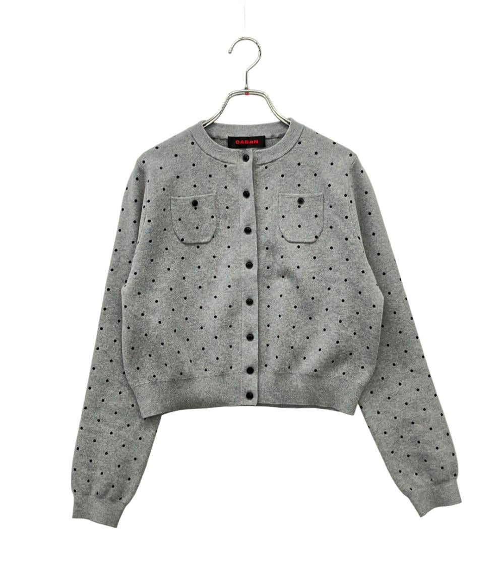 美品 CABaN 長袖カーディガン ドット レディース SIZE F (M) キャバン