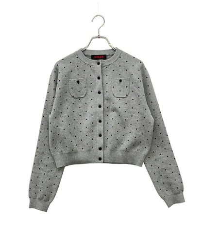 美品 CABaN 長袖カーディガン ドット レディース SIZE F (M) キャバン
