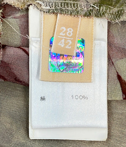 galliano シルクワンピース ニュースペーパー柄 レディース SIZE 28/42 (M) ガリアーノ