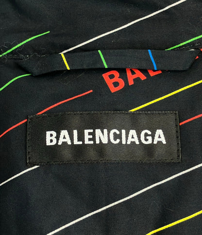 BALENCIAGA 半袖 ジャケット ロゴプリント 556237 メンズ SIZE 48 バレンシアガ