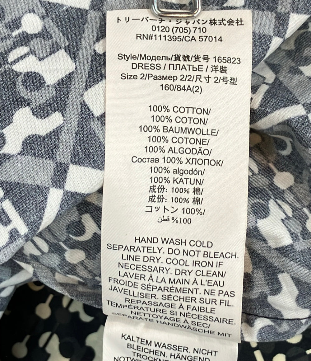 美品 Tory Burch 長袖 ワンピース 10005610 レディース SIZE 2 トリーバーチ