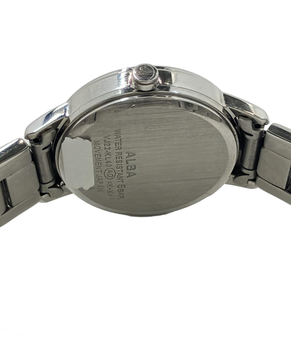 セイコー 腕時計 ALBA アルバ ingenu クオーツ ブルー VJ22-KL40 レディース SEIKO