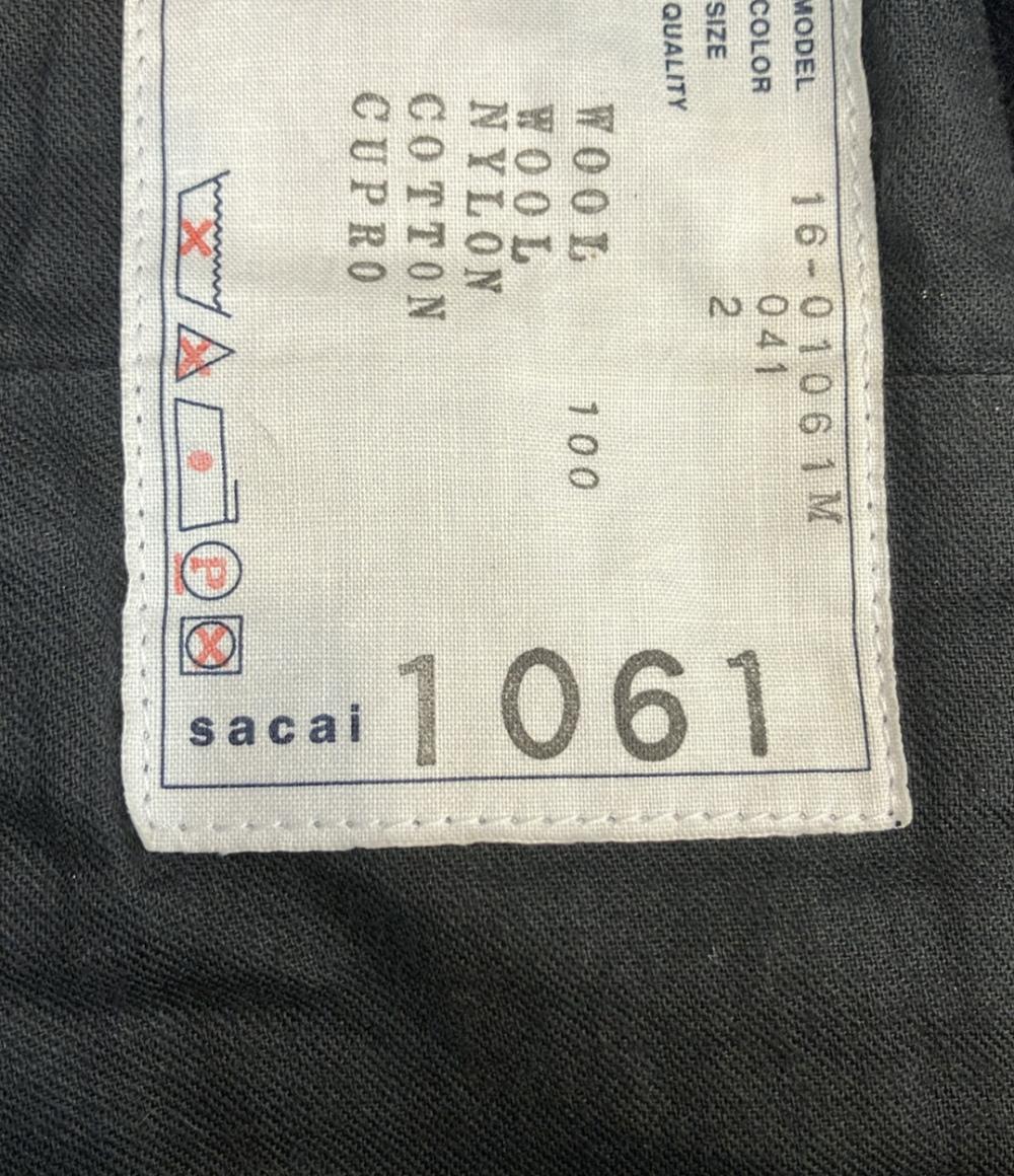 Sacai テーラードジャケット モード 16-01061m レディース SIZE 2 (M) サカイ