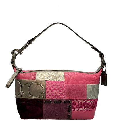 美品 COACH ハンドバッグ アクセサリーポーチ パッチワーク レディース コーチ