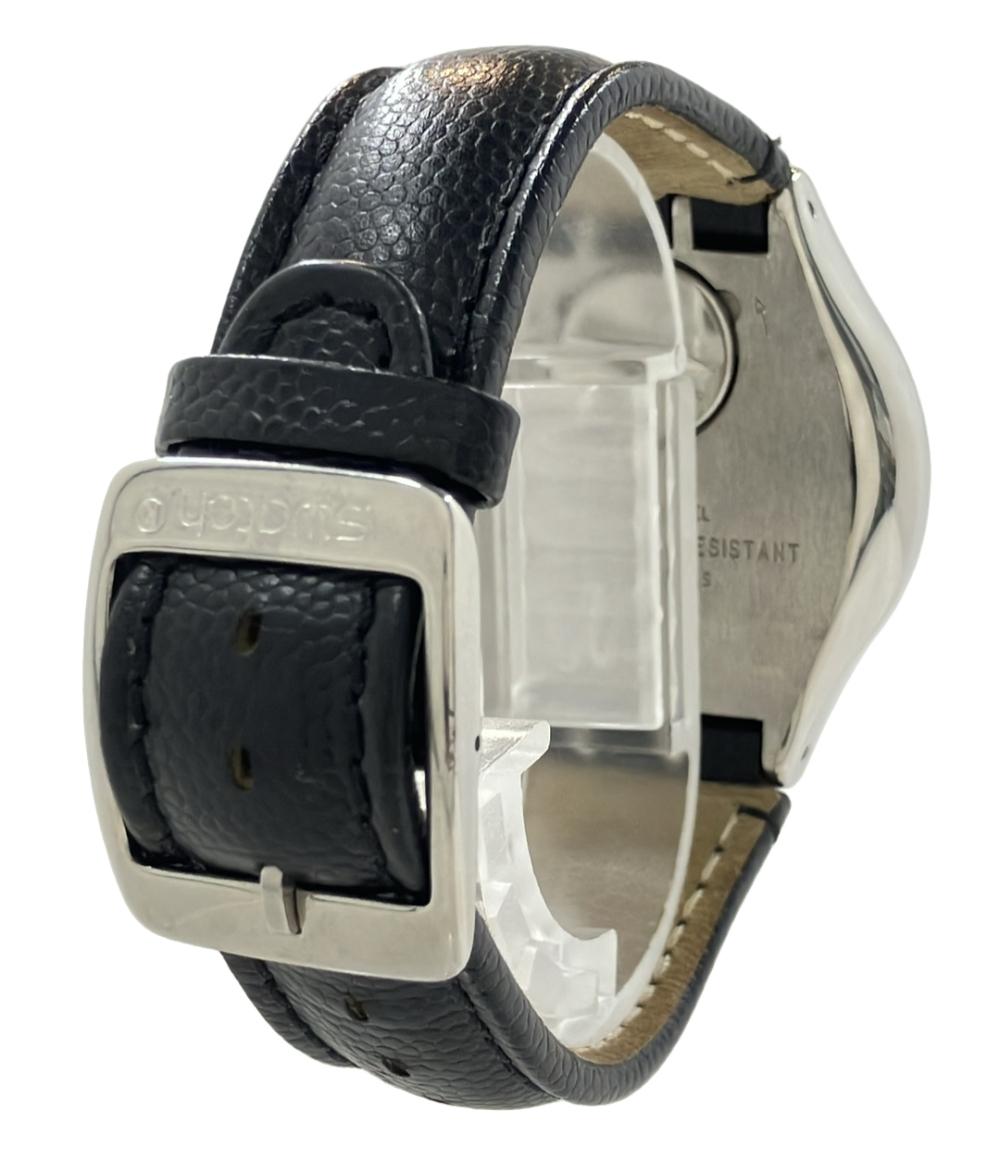 スウォッチ 腕時計 クオーツ ブラック メンズ Swatch