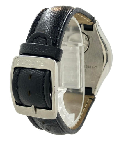 スウォッチ 腕時計 クオーツ ブラック メンズ Swatch