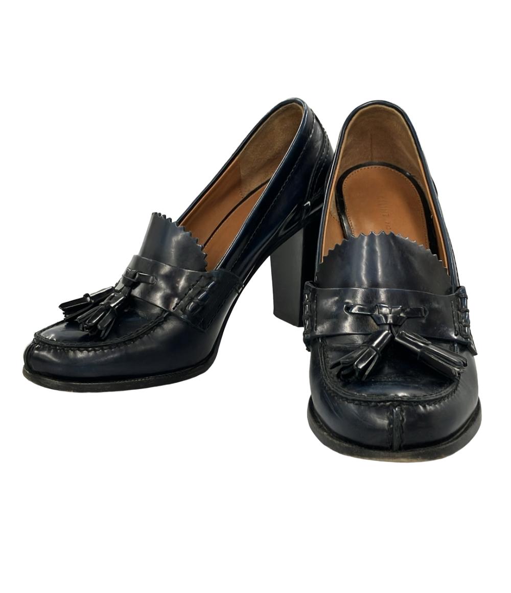 セリーヌ タッセルパンプス チャンキーヒール レディース SIZE 36.5 (M) CELINE