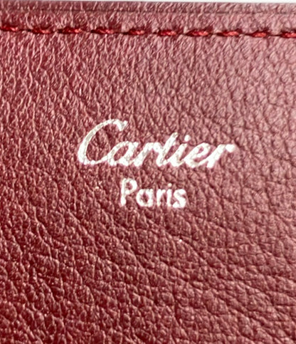 Cartier 二つ折り札入れ財布 カーフ L3000580 レディース カルティエ