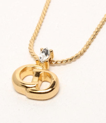 美品 Christian Dior ネックレス CDロゴ レディース クリスチャンディオール