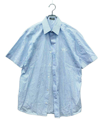 美品 Dior 半袖シャツ ストライプ SHAWN STUSSY 20AW 013C548N4954 メンズ SIZE 40 (L) ディオール