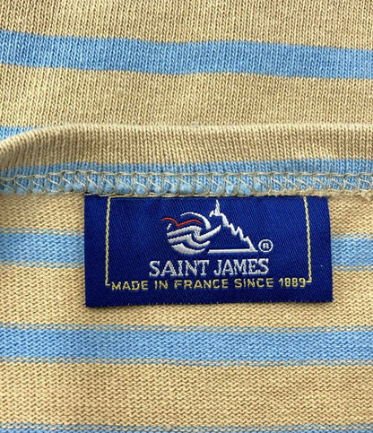 美品 セントジェームス ボーダー柄ボートネック長袖Tシャツ ロンT レディース SAINT JAMES