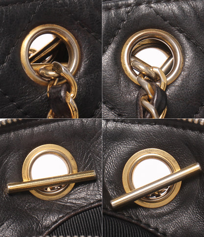 CHANEL チェーンショルダーバッグ 肩掛け ゴールド金具 1番台 マトラッセ レディース シャネル