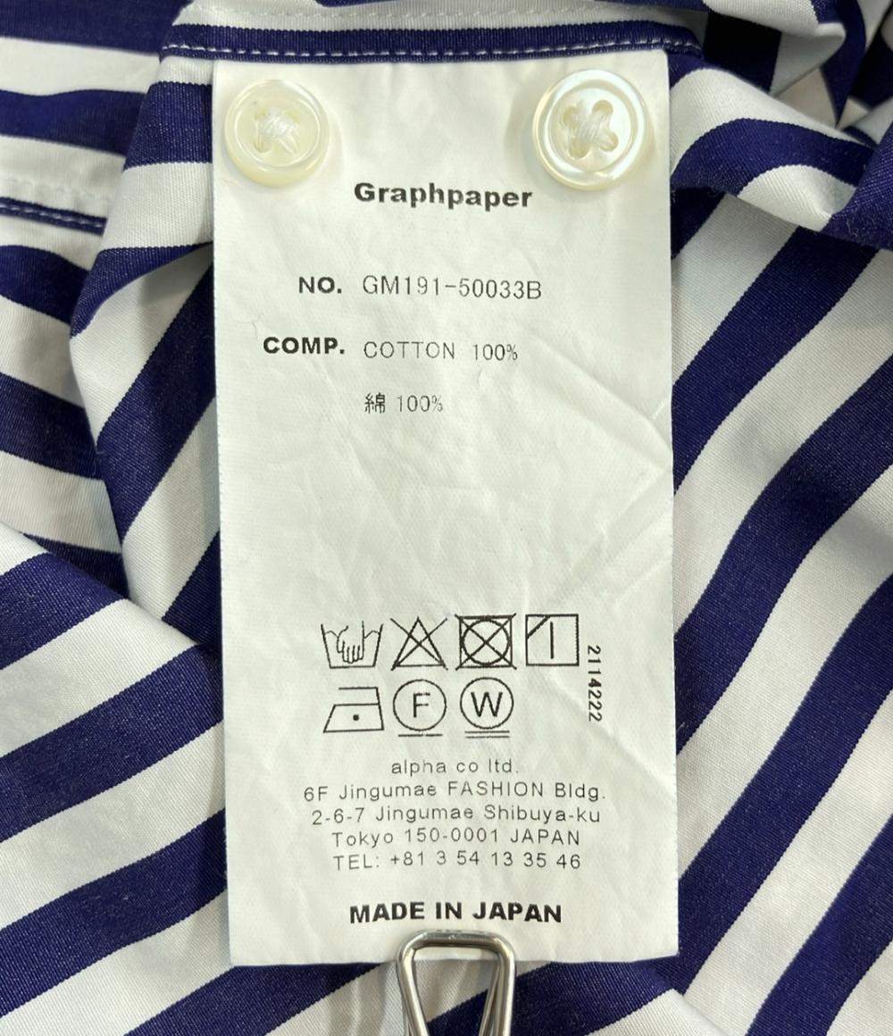 Graphpaper×Thomas Mason 長袖シャツ ストライプ メンズ SIZE 3 グラフペーパー×トーマス・メイソン
