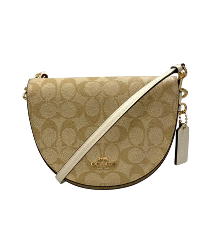 美品 COACH ショルダーバッグ 斜め掛け シグネチャー C1430 レディース コーチ